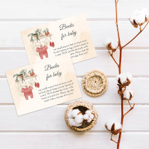 Sweet Little Girl Boho Clothes Books For Baby Enclosure Card