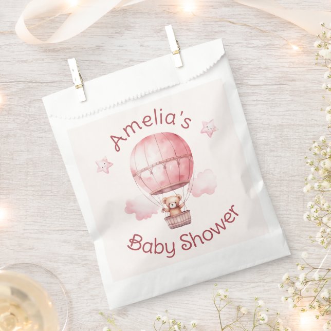 Sweet Little Girl on the Way Baby Shower Favour Bags (Clipped)