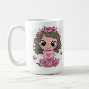 Sweet little girl photoshop draw Mug