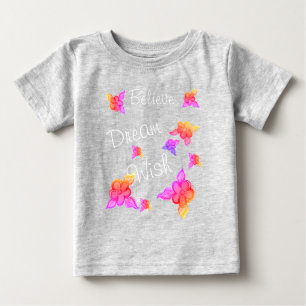 Sweet Little Girls Summer Floral Baby T-Shirt