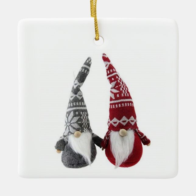 *SWEET LITTLE GNOMES*  CHRISTMAS ORNAMENT (Front)