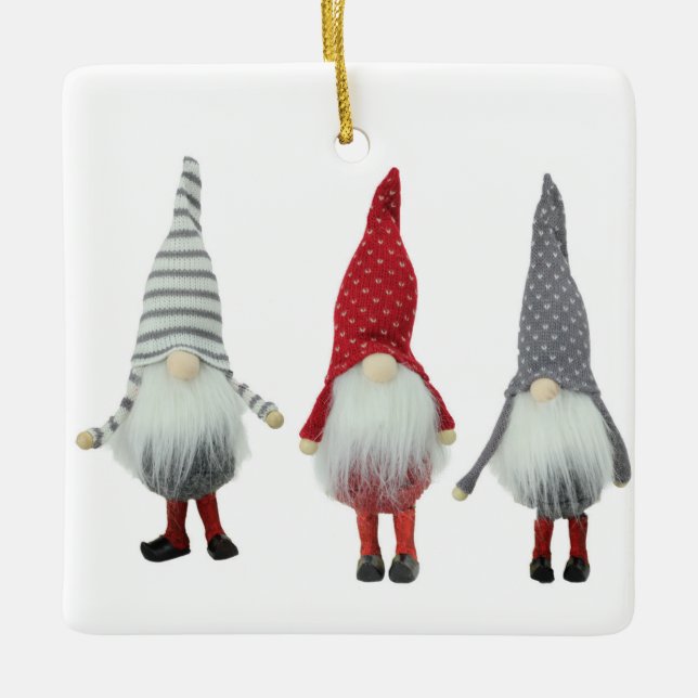 *SWEET LITTLE GNOMES*  CHRISTMAS ORNAMENT (Front)