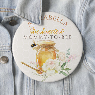 Sweet Little Honey Baby Shower 6 Cm Round Badge