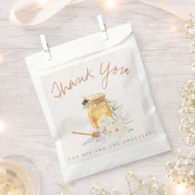 Sweet Little Honey Baby Shower Favour Bags (Clipped)