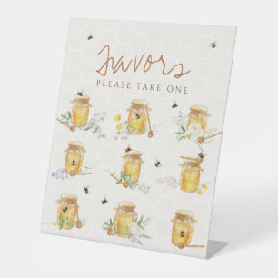 Sweet Little Honey Baby Shower Favours  Pedestal Sign
