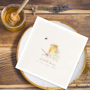 Sweet Little Honey Baby Shower Napkin
