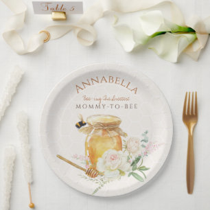 Sweet Little Honey Baby Shower Paper Plate