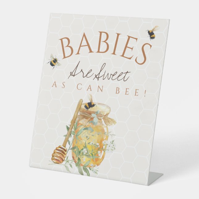 Sweet Little Honey Baby Shower SIgn (Front)