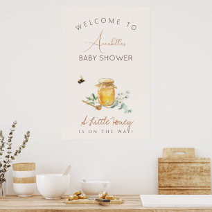Sweet Little Honey Baby Shower Welcome Sign