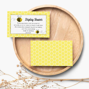 Sweet Little Honey Bee Baby Shower Display Shower Enclosure Card