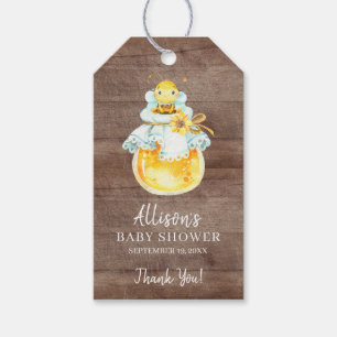 Sweet Little Honey Bee Baby Shower Favour Gift Tag