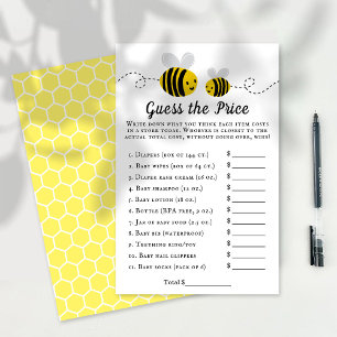 Sweet Little Honey Bee Baby Shower Guess The Price
