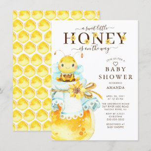 Sweet Little Honey Bee Baby Shower Invitation