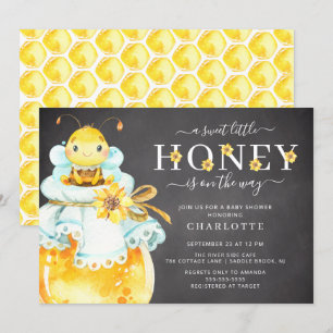 Sweet Little Honey Bee Baby Shower Invitation