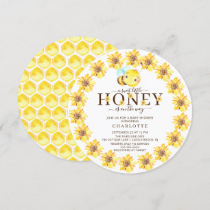 Sweet Little Honey Bee Baby Shower Invitation