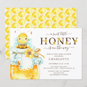 Sweet Little Honey Bee Baby Shower Invitation
