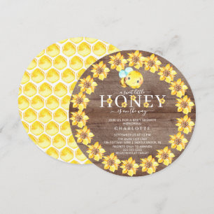 Sweet Little Honey Bee Baby Shower Invitation