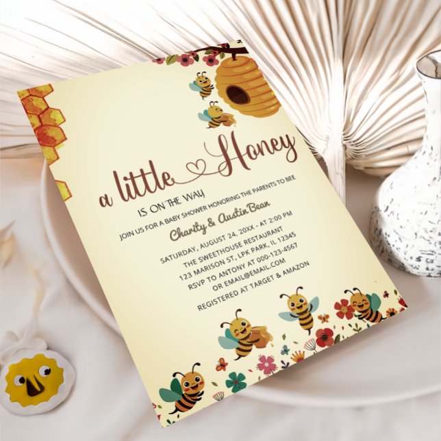 Sweet little Honey is on tha way Baby shower  Invitation (Creator Uploaded)