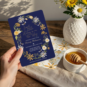 Sweet Little Honey On The Way   Bee Baby Shower Invitation