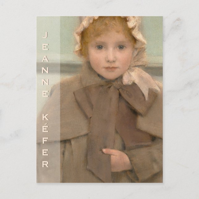 Sweet little Jeanne (Khnopff) CC0534 Postcard (Front)
