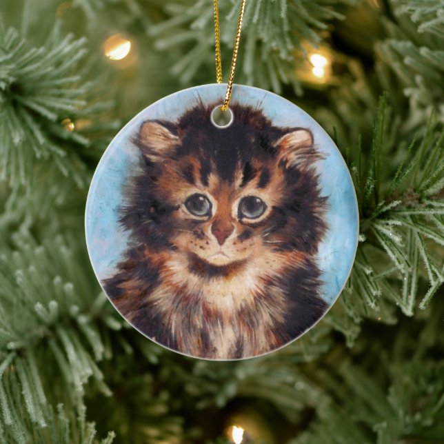 Sweet Little Kitten Face • Louis Wain • Ornament  (Tree)