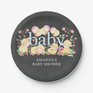 Sweet Little Lamb Baby Shower 7" Plate