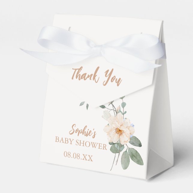 "Sweet Little Lamb Baby Shower Favour Box (Front Side)