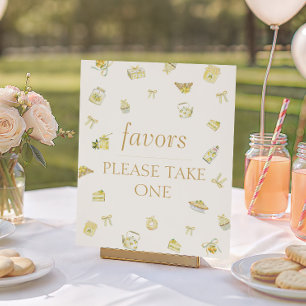 Sweet Little Lemon Baby Shower Favours Poster