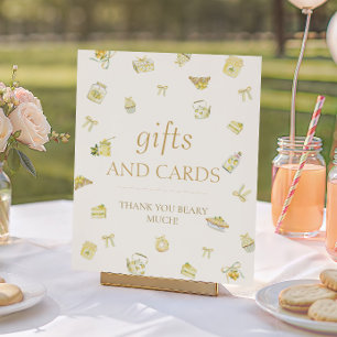 Sweet Little Lemon Baby Shower Gifts and Cards  Poster