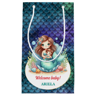 Sweet Little Mermaid Baby Small Gift Bag