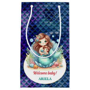 Sweet Little Mermaid Baby Small Gift Bag