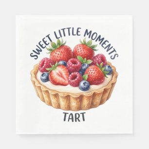 Sweet Little Moments Berry Fruit Tart Napkin