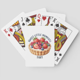 Sweet Little Moments Berry Fruit Tart Playing Cards