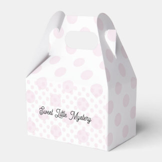 Sweet Little Mystery Pink Polka Dot Favor Box