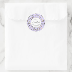 Sweet Little One Candy Theme Favour Bag Classic Round Sticker
