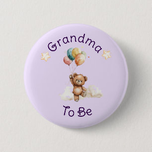 Sweet Little One on the Way Lavender Baby Shower 6 Cm Round Badge