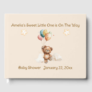 Sweet Little One on the Way Neutral Baby Shower Guest Book
