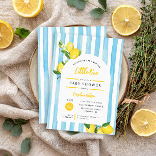 Sweet Little One Summer Lemon Baby Shower Invitation