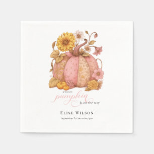 Sweet Little patch pumpkin florals is on the way Napkin