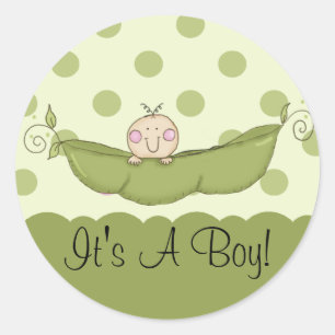 Sweet Little Pea It's A Boy Sticker