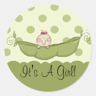 Sweet Little Pea It's A Girl Sticker
