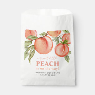 Sweet Little Peach Baby Shower Favour Bags