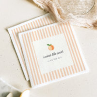 Sweet Little Peach Baby Shower Paper