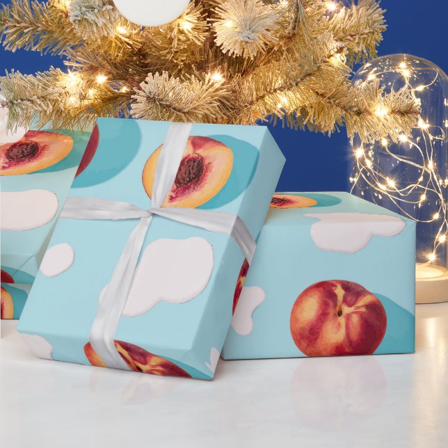 Sweet Little Peach Baby Wrapping Paper (Holidays)
