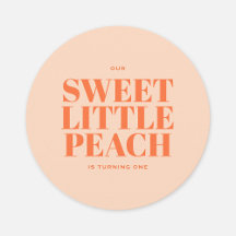 Sweet Little Peach Girl First Birthday