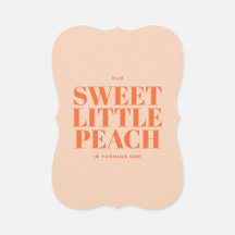 Sweet Little Peach Girl First Birthday