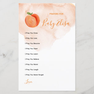 Sweet Little Peach Prayers for Baby Game