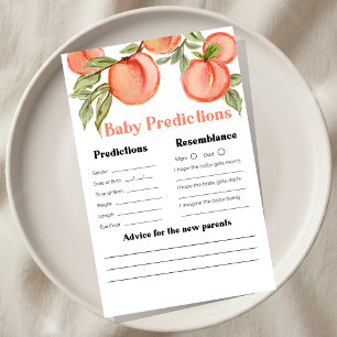 Sweet Little Peach Shower Advice and Wishes Game