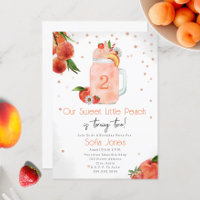 Sweet Little Peach Smoothie Girls' Birthday Party