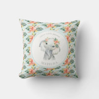Sweet little peanut elephant floral baby